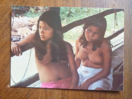 CPSM Non écrite - JEUNES INDIENNES DU PEROU Seins Nus Nude Nue YAWAS IQUITOS AMAZONIE INDIA INDIAS - Pérou