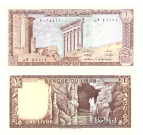 LEBANON 1 LIVRE 1980 P-61c UNC - Liban