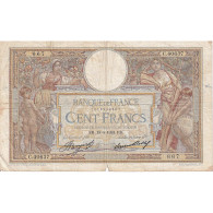 France, 100 Francs, Luc Olivier Merson, 1933, C.40637, B, KM:78c - 50 F 1927-1934 ''Luc Olivier Merson''