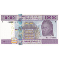 États De L'Afrique Centrale, 10,000 Francs, 2002, KM:510Fa, NEUF - Guinea
