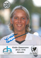 Autogramm AK Kirstin Geesmann SG Wattenscheid 09 Frauen 04-05 Damen Kirsten Geers Herbede Bochum Fußball - Authographs