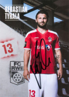 Autogramm AK Sebastian Tyrała FC Rot-Weiß Erfurt 16-17 RW Bad Sassendorf BVB Tyrala Polen Polska Poland Fußball - Handtekening