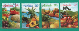23 Australia 1987 Yvert 990/93 Ss Usados Y Nuevo(991) TT: Frutas,Fruits - Oblitérés