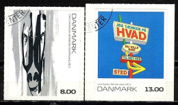 Denmark 2011 Art/Modern Paintings - Self Adhesive (8kr & 13kr) CTO Used Stamp 2v - Usado