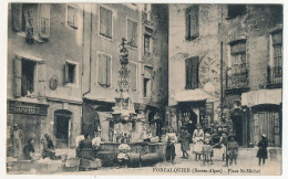 CPA - FORCALQUIER (Basses Alpes) - Place St-Michel - Forcalquier