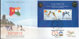 INDIA 2023 FDC 50 Years Of Diplomatic Relations Between INDIA-VIETNAM, First Day Cover JABALPUR Cancelled - FDC