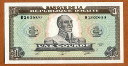 1989 // HAITI //  BANQUE NATIONALE DE LA REPUBLIQUE // 1 GOURDE // NEUF-UNC - Haïti