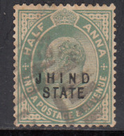½a Used Jind State. Edward Series, 1903-1909,  British India - Jhind
