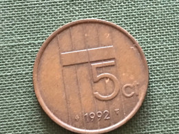 Münze Münzen Umlaufmünze Niederlande 5 Cent 1992 - 1980-2001 : Beatrix