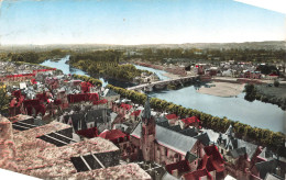 FRANCE - Chinon - La Ville Vue Du Château - Colorisé - Carte Postale Ancienne - Chinon