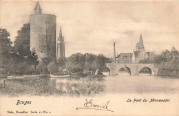 BELGIQUE - Brugges - Le Pont Du Minnewater - Eglise - Village - Carte Postale Ancienne - Brugge