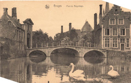 BELGIQUE - Brugges - Le Pont Du Béguinage - Eglise - Village - Cygne - Carte Postale Ancienne - Brugge