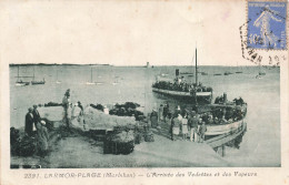 FRANCE - Larmor-Plage - L'Arrivée  Des Vedettes Et Des Vapeurs - Carte Postale Ancienne - Larmor-Plage