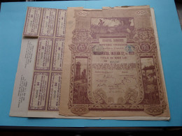 REGATUL ROMANIEI Ministerul Finantelor - IMPRUMUTUL Titlu De 1000 Lei - N° 068786 ( See SCANS ) 1920 ! - Other & Unclassified