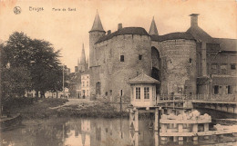 BELGIQUE - Bruges - Porte De Gand - Château - Douves - Carte Postale Ancienne - Brugge