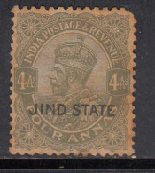 4a MH Jind State, KGV Series, 1927-1937  British India - Jhind