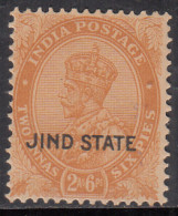 2a6p MH Jind State, KGV Series, 1927-1937  British India - Jhind