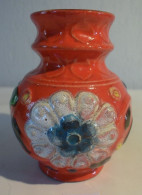 C112 Vase Art Deco Art Nouveau Orange Germany 14 - Art Nouveau / Art Déco