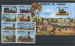 Paraguay 2774-2781, Block 271 Postfrisch Eisenbahn #IY824 - Paraguay