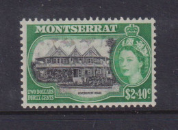 MONTSERRAT -  1953 Definitive $2.40 Hinged Mint - Montserrat