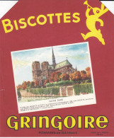 BUVARD  - GRINGOIRE - Biscottes - Notre Dame De Paris - Violet Le Duc - Food