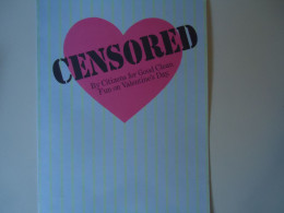 CANADA    POSTCARDS  VALENTINE'S DAY  CENSORED - Modern Cards