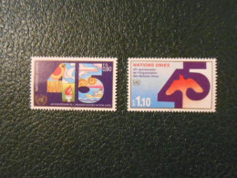 NATIONS-UNIES GENEVE YT 192/193 - 45e ANNIVERSAIRE DES NATIONS-UNIES** - Unused Stamps