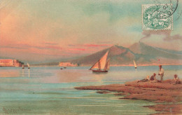 ARTS - Peintures Et Tableaux - Des Voiliers Sur La Mer - Carte Postale Ancienne - Malerei & Gemälde