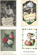4 Cartes Postales Anciennes: Joyeux Ou Heureux ANNIVERSAIRE. - Anniversaire