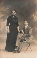 FRANCE - Châteauneuf - Photographie Châteauneuf - Dame Et Un Jeune Homme - Carte Postale Ancienne - Sonstige & Ohne Zuordnung