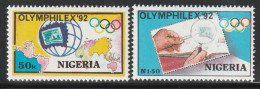 NIGERIA - N°586/7 ** (1992) Olymphilex'92 - Nigeria (1961-...)