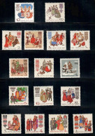 Russia 1960,1961,1962 & 1963 Regional Costumes 16V MNH (Fair Condition) - Costumes