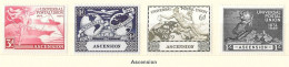 U.P.U. - Ascension - 75e Anniversaire De L' U.P.U. - (4 Valeurs) - 1949 - Y & T N° 58 à 61 ** - Ascension