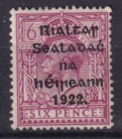 Seatadać Irlande 1922 SIX PENCE Ireland Irland Neufs Avec Présence De Charnière * - Ungebraucht