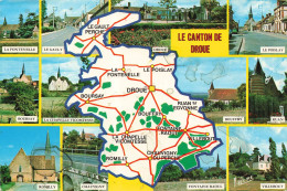 FRANCE - Le Canton De Droué - Carte Géographique - Carte Postale - Vendome