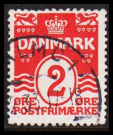 1933. DANMARK. 2 ØRE Wavy-line With Fine Cancel From Sweden: MALMÖ 2.33 (Michel 78 ) - JF538097 - Gebraucht