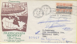 Canada 1962 Trans-Canada Highway 1v FDC Ca 31.8.1962 (CN164E) - 1961-1970