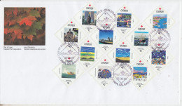 Canada 1992 Canada Day 12v FDC Ca 29.06.1992 (CN165) - 1991-2000