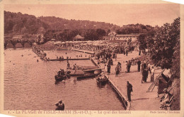 FRANCE - L'Isle Adam - Vue Sur La Plage - Le Quai Des Bateaux - Animé - Carte Postale Ancienne - L'Isle Adam