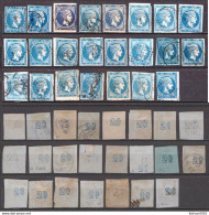 Greece 23 Used Stamps With Control Number, 20 Lepta - Oblitérés