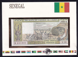 WAS Westafrikanische Staaten Senegal: 500 Francs 1986 - Notenbriefe Der Welt - États D'Afrique De L'Ouest