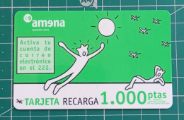 SPAIN USED PHONECARD AMENA TARJETA RECARGA - Sonstige & Ohne Zuordnung