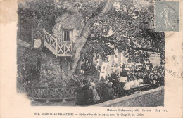 ALLOUVILLE-BELLEFOSSE (Seine-Maritime) - Célébration De La Messe Dans La Chapelle Du Chêne - Arbre - Voyagé (2 Scans) - Allouville-Bellefosse