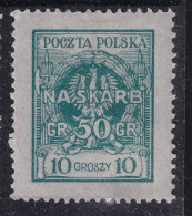 POLAND 1925 Na Skarb Fi 198  Mint Hinged - Neufs