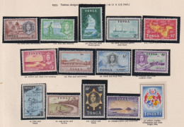 TONGA -  1952 Definitive Set Lightly Hinged Mint - Tonga (...-1970)