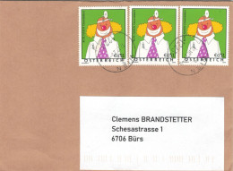 1223 Wien 2023 Rote Nasen Clowndoctors - MeF 3x - Lettres & Documents