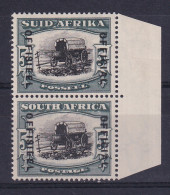 South Africa: 1935/49   Official - Ox-wagon   SG O26    5/-   MH Pair - Dienstmarken