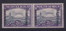 South Africa: 1947/49   Official - Union Buildings   SG O36b    2d   Slate & Bright Violet   MH Pair - Oficiales