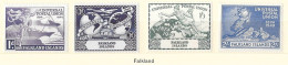 U.P.U. - Falkland - 75e Anniversaire De L' U.P.U. - (4 Valeurs) - 1949 - Y & T N° 97 à 100** - Falklandeilanden