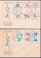 Olympische Spiele Tokio 1964 Satz Und Zdr. Mit SSt. Berlin 15.7.64 Auf Offiziellem FDC - 1950-1970